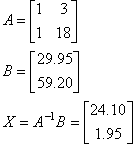 Matrix Equation Solution
