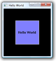 Hello World Window